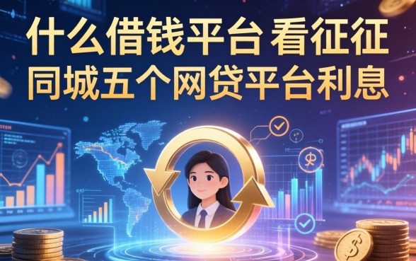 什么借钱平台不看征信，同城五个网贷平台利息
