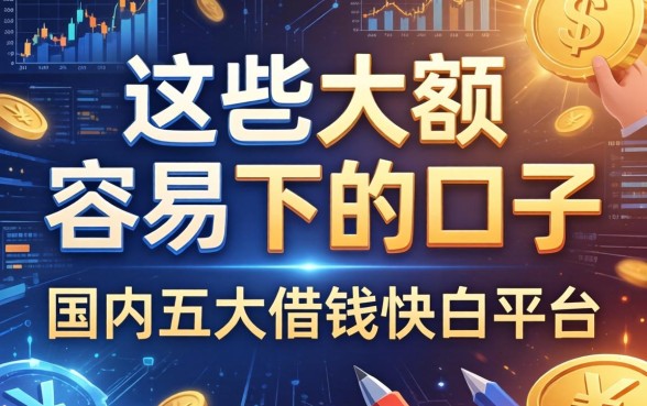 哪些大额容易下的口子，国内五大借钱快的平台