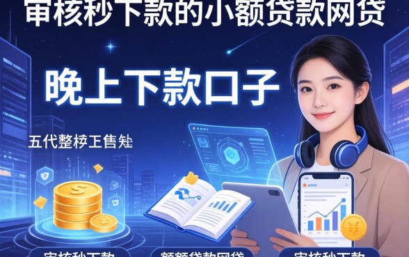 有哪些晚上下款的口子，整理五个不审核秒下款的小额贷款网贷