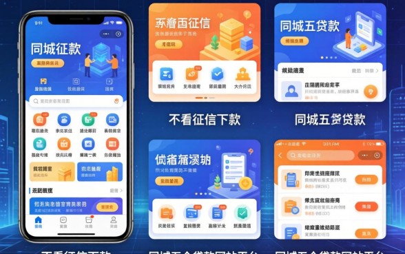 不看征信下款的app，同城五个贷款网站平台