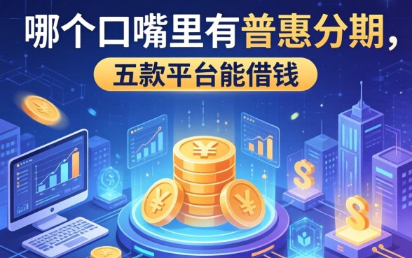 哪个口子里有普惠分期，探讨五款平台能借钱