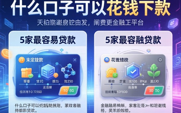 什么口子可以花钱下款，阐述5家最容易贷款的平台
