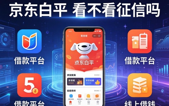 京东白条看不看征信吗，例举5个借款平台可以线上借钱