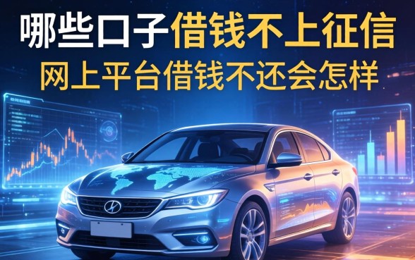 哪些口子借钱不上征信，总结五个网上平台借钱不还会怎样