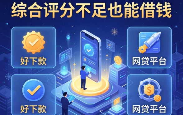 综合评分不足也能借钱，介绍五个好下款的网贷平台