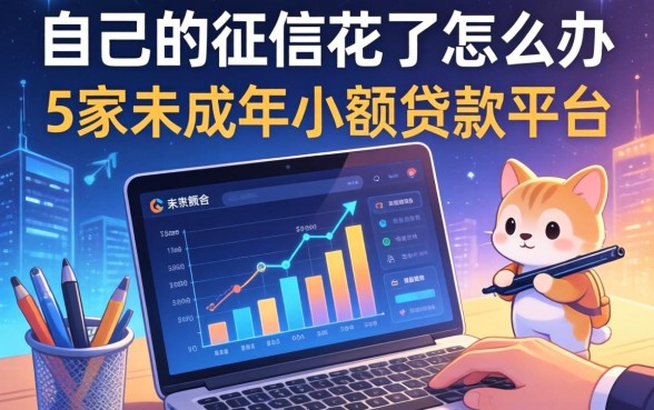 自己的征信花了怎么办，阐述5家未成年小额贷款平台