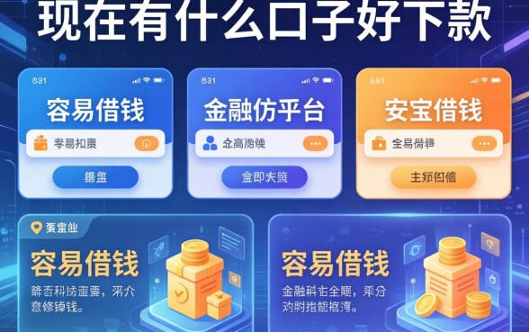 现在有什么口子好下款，分析五个容易借钱的平台