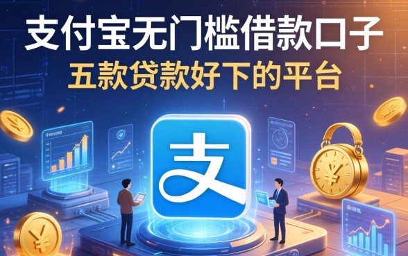 支付宝无门槛借款口子，探讨五款贷款好下的平台