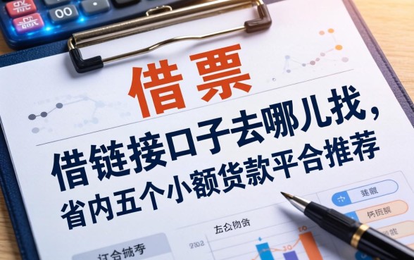 借条链接口子去哪里找，省内五个小额贷款平台推荐