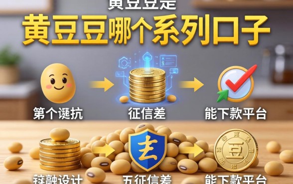 黄豆豆是哪个系列口子，分析五个征信差能下款的平台