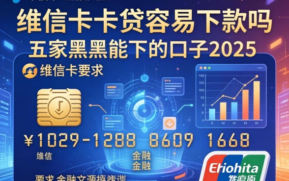 维信卡卡贷容易下款吗，解答五家黑户能下的口子2025