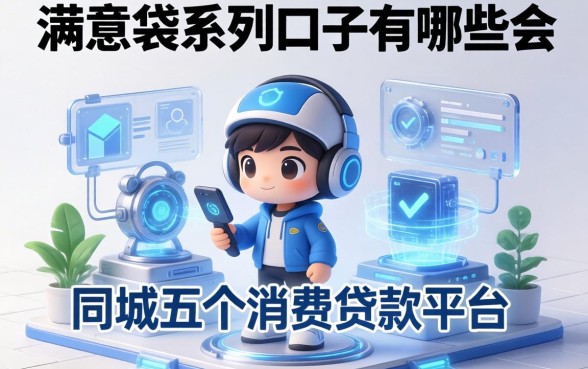 满意袋系列口子有哪些，同城五个消费贷款平台
