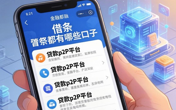手机借条都有哪些口子，介绍五个贷款p2p平台