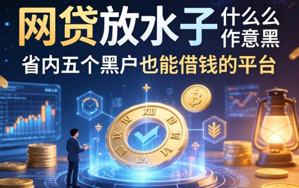 网贷放水口子什么意思，省内五个黑户也能借钱的平台