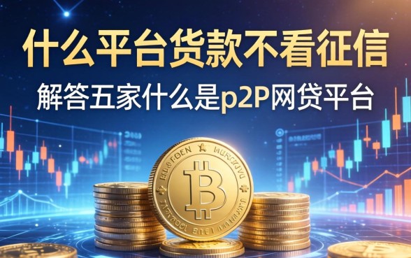 什么平台货款不看征信，解答五家什么是p2p网贷平台