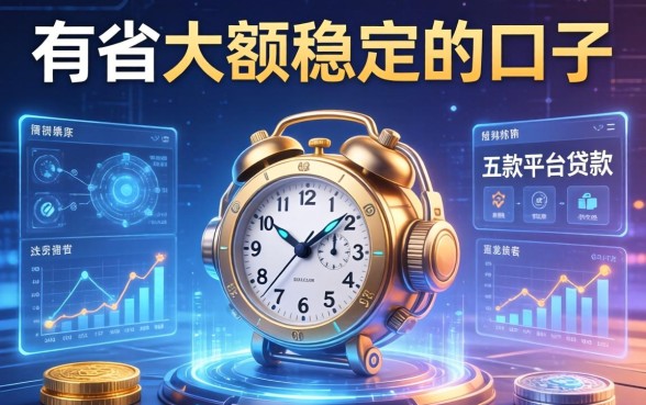 有哪些大额稳定的口子，探讨五款平台贷款