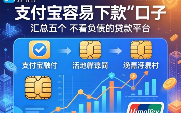 支付宝容易下款的口子，汇总五个不看负债的贷款平台