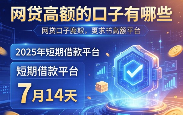 网贷高额的口子有哪些，介绍五个2025年短期借款平台,7到14天