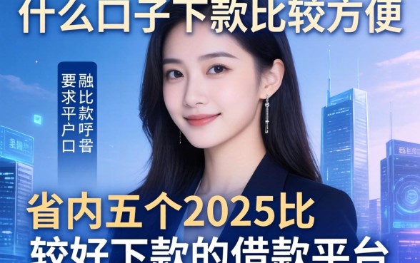 什么口子下款比较方便，省内五个2025比较好下款的借款平台