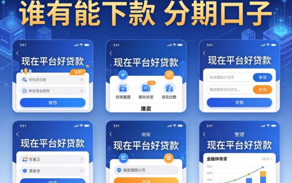 谁有能下款的分期口子，整理五个现在平台好贷款