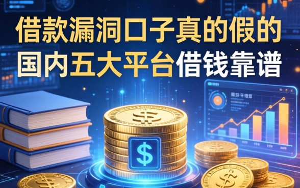 借款漏洞口子真的假的，国内五大平台借钱靠谱