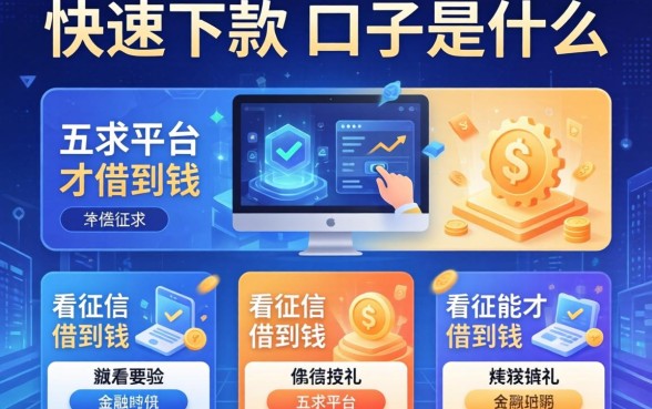 快速下款的口子是什么，分析五个平台不看征信可以借到钱