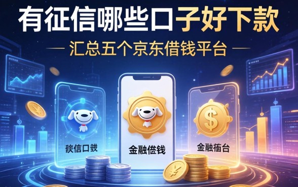 有征信哪些口子好下款，汇总五个京东借钱平台