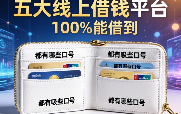 大白钱包都有哪些口子，五大线上借钱的平台100%能借到