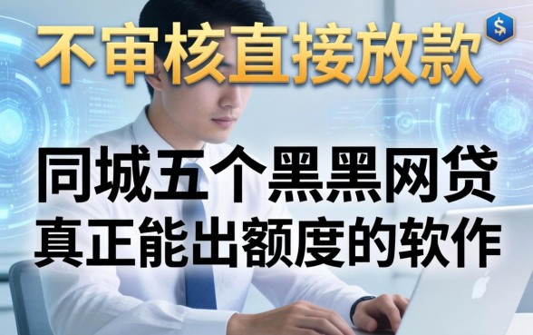不审核直接放款的网贷，同城五个黑户真正能出额度的软件