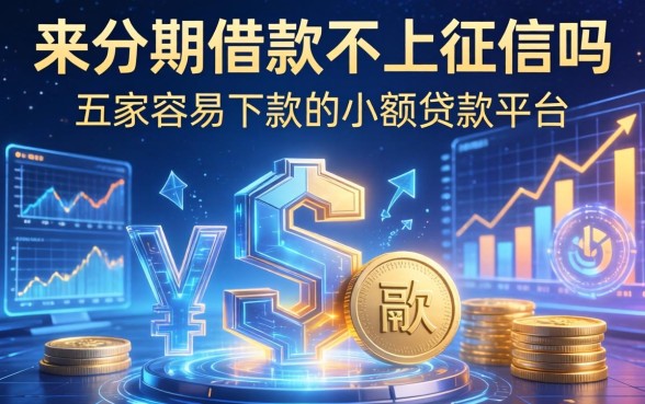 来分期借款不上征信吗，解答五家容易下款的小额贷款平台