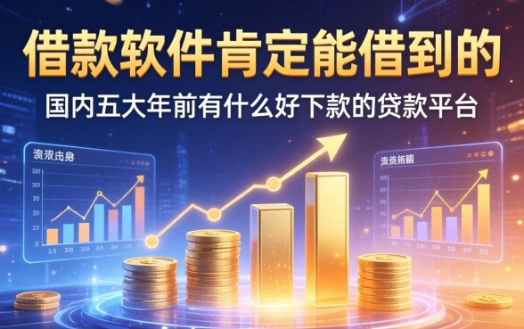 借款软件肯定能借到的，国内五大年前有什么好下款的贷款平台