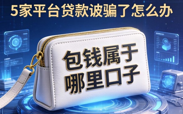 包有钱属于哪里的口子，阐述5家平台贷款被骗了怎么办