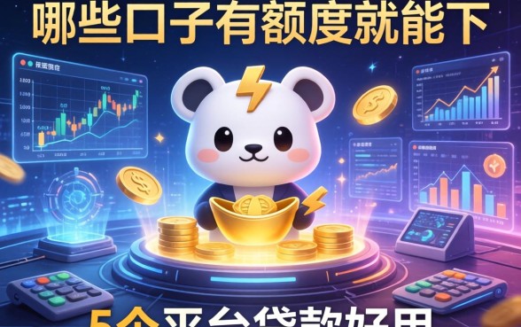 哪些口子有额度就能下，整合5个平台贷款好用