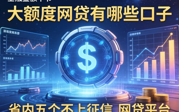 大额度网贷有哪些口子，省内五个不上征信的网贷平台