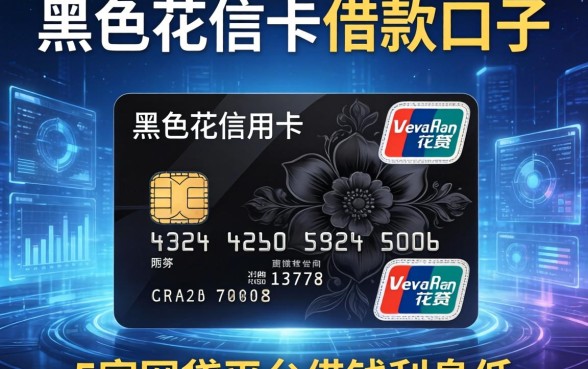 双黑花信用卡借款口子，阐述5家网贷平台借钱利息低