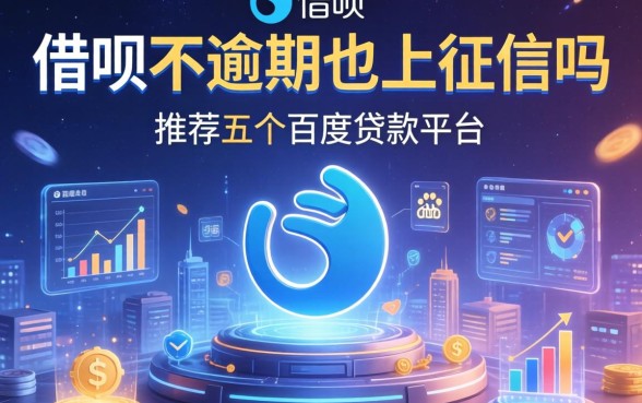 借呗不逾期也上征信吗，推荐五个百度贷款平台