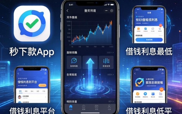 秒下款app链接黑色，分享五个借钱利息最低的平台