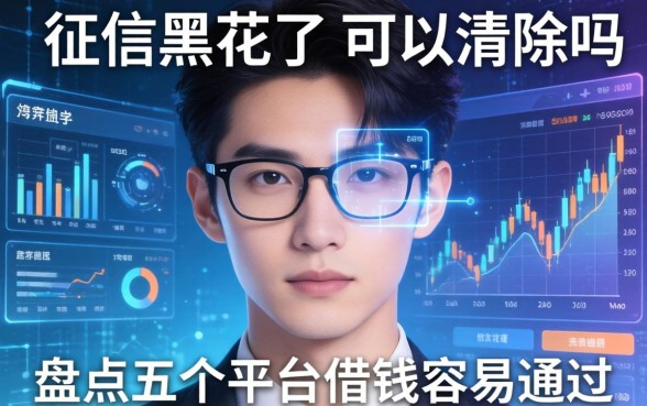 征信黑花了可以清除吗，盘点五个平台借钱容易通过