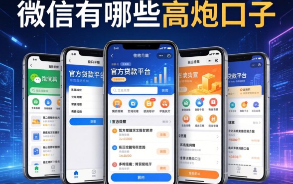 微信上有哪些高炮口子，汇总五个官方贷款平台