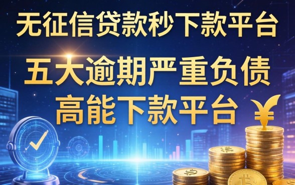 无征信贷款秒下款平台，五大逾期严重负债高能下款的平台