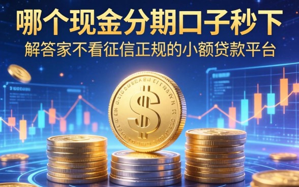 哪个现金分期口子秒下，解答五家不看征信正规的小额贷款平台