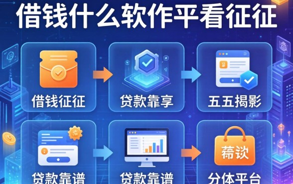 借钱什么软件不看征信，分享五个贷款靠谱的平台