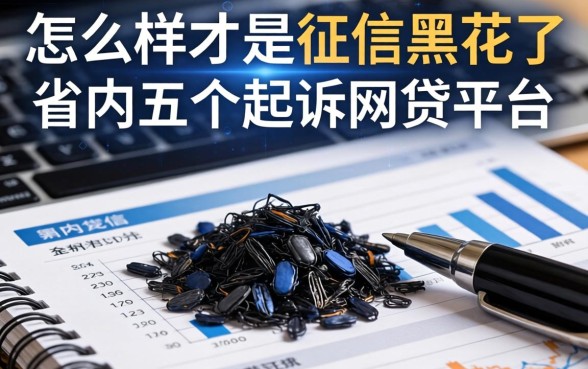 怎么样才是征信黑花了，省内五个起诉网贷平台