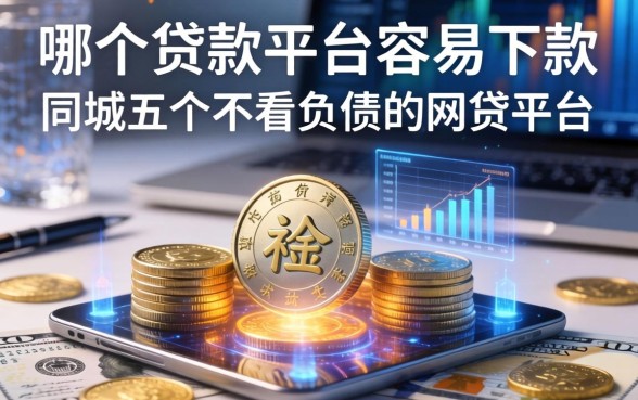 哪个贷款平台容易下款，同城五个不看负债的网贷平台