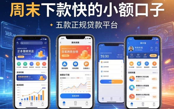 周末下款快的小额口子，探讨五款正规的贷款平台