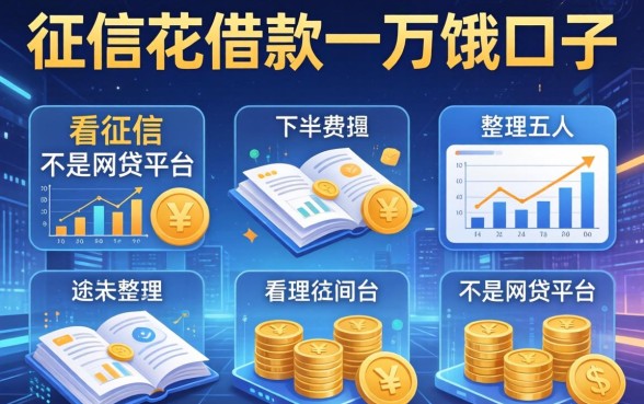 征信花借款一万饿口子，整理五个不看征信不是网贷平台