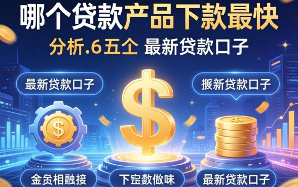 哪个贷款产品下款最快，分析五个最新贷款口子