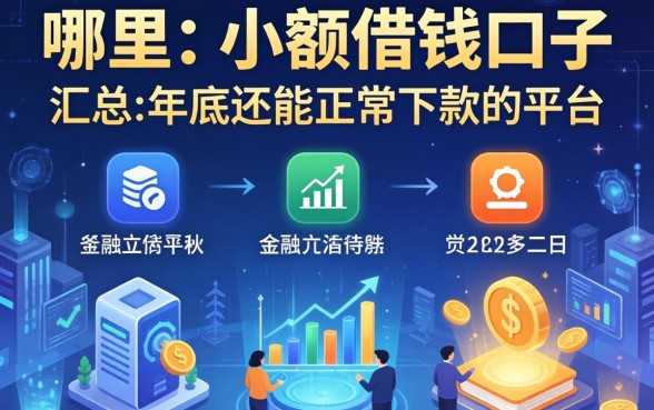 哪里可以小额借钱口子，汇总五个年底还能正常下款的平台