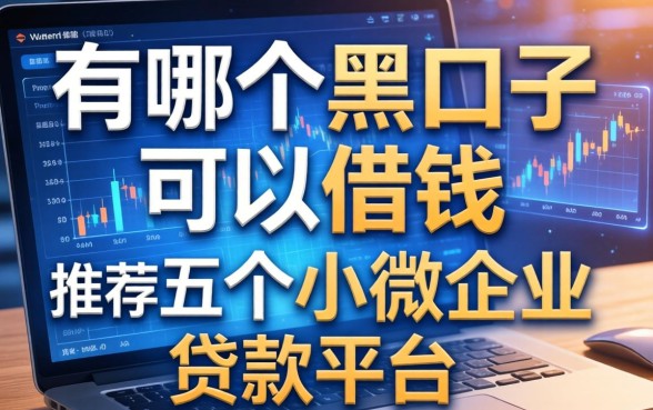有哪个黑口子可以借钱，推荐五个小微企业贷款平台