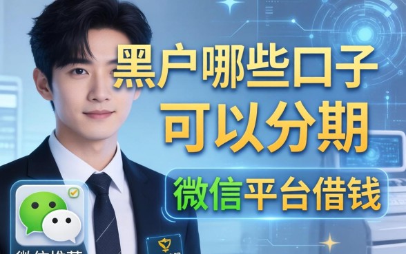 黑户哪些口子可以分期，推荐五个微信平台借钱